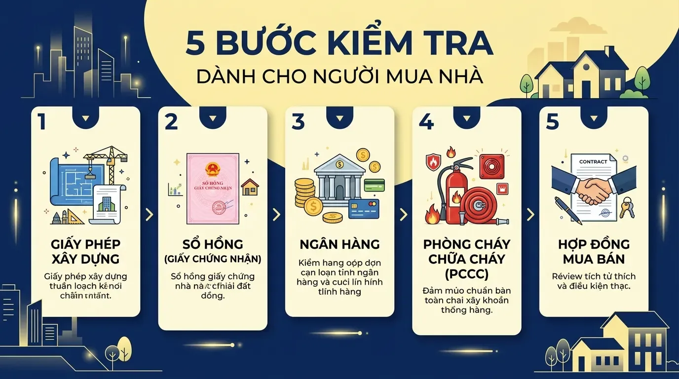 Checklist kiểm tra trước khi mua chung cư mini