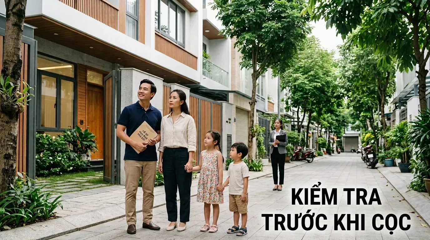 Người mua kiểm tra hồ sơ khi mua bán nhà chưa có sổ hồng.