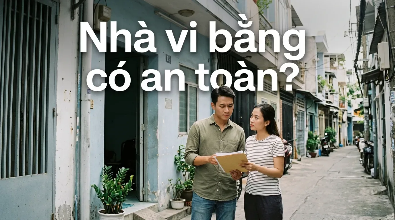 Người mua kiểm tra nhà vi bằng trước khi xuống tiền.