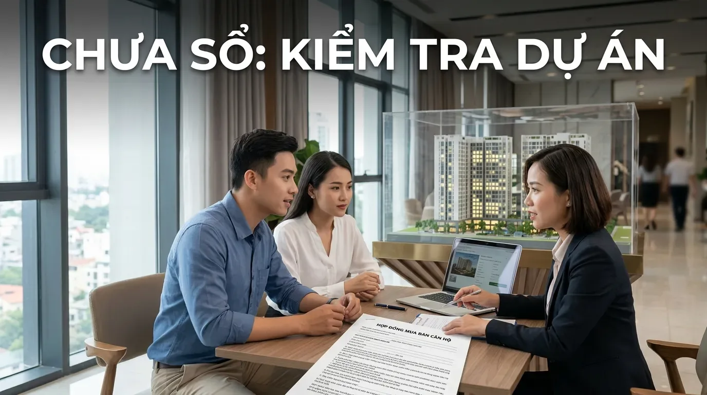 Kiểm tra pháp lý căn hộ chung cư chưa có sổ hồng.
