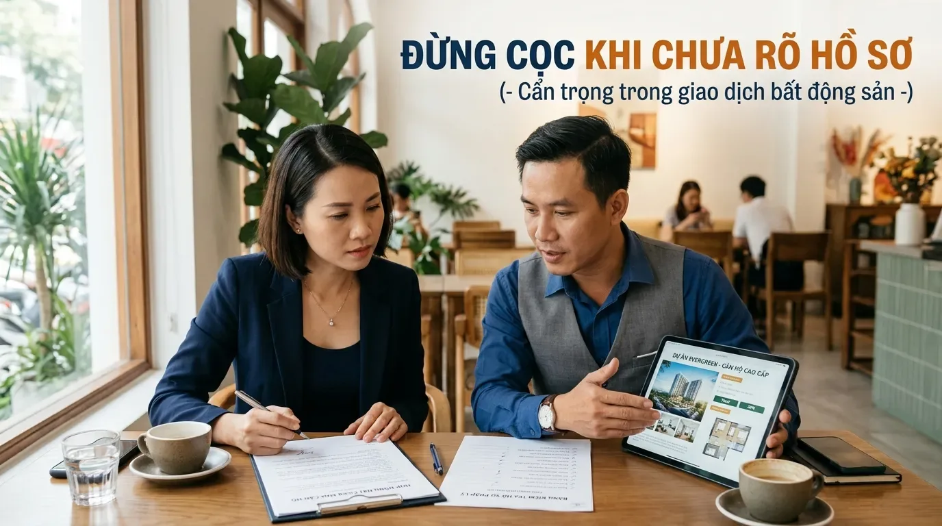 Kiểm tra hợp đồng đặt cọc căn hộ chưa có sổ