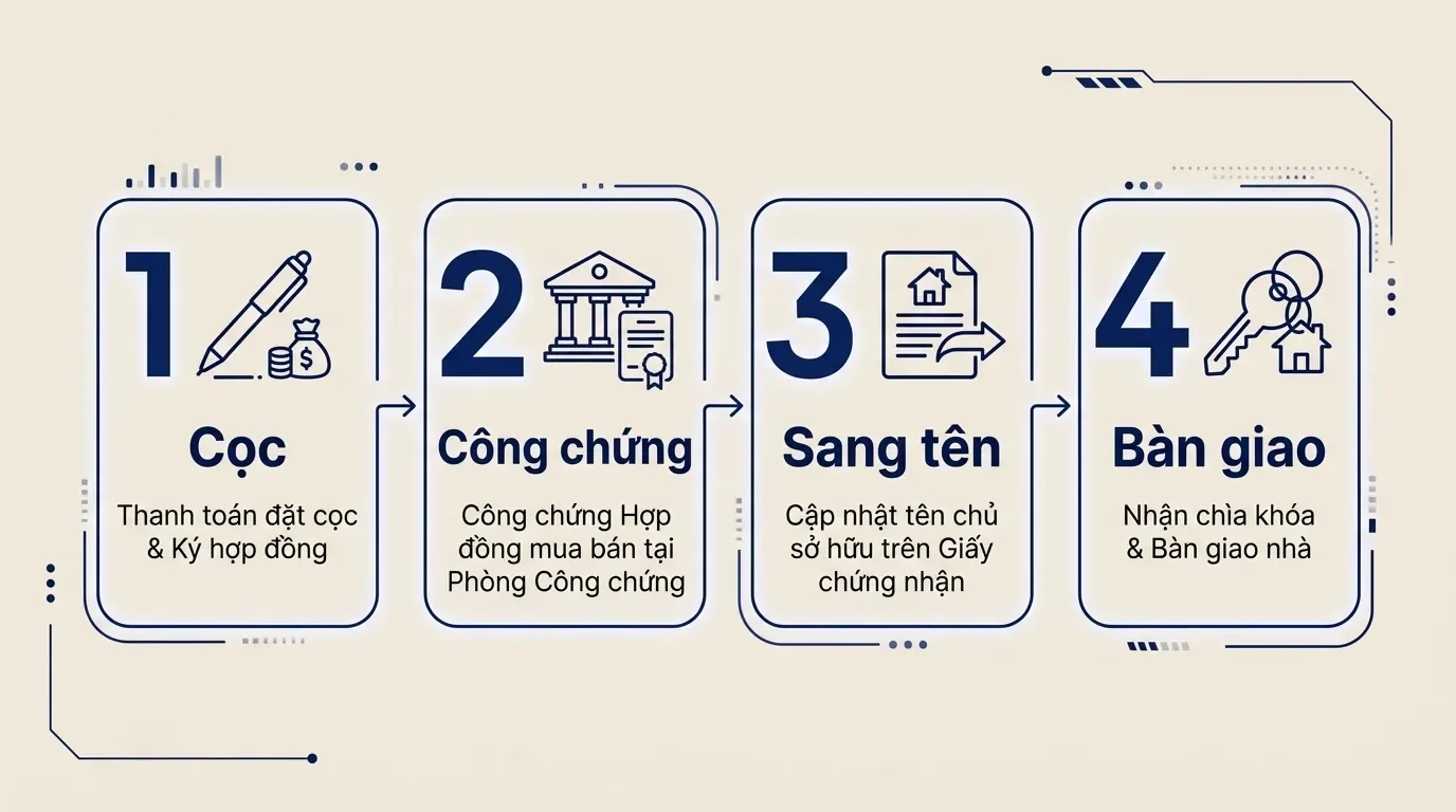 Phương thức thanh toán trong hợp đồng mua bán nhà