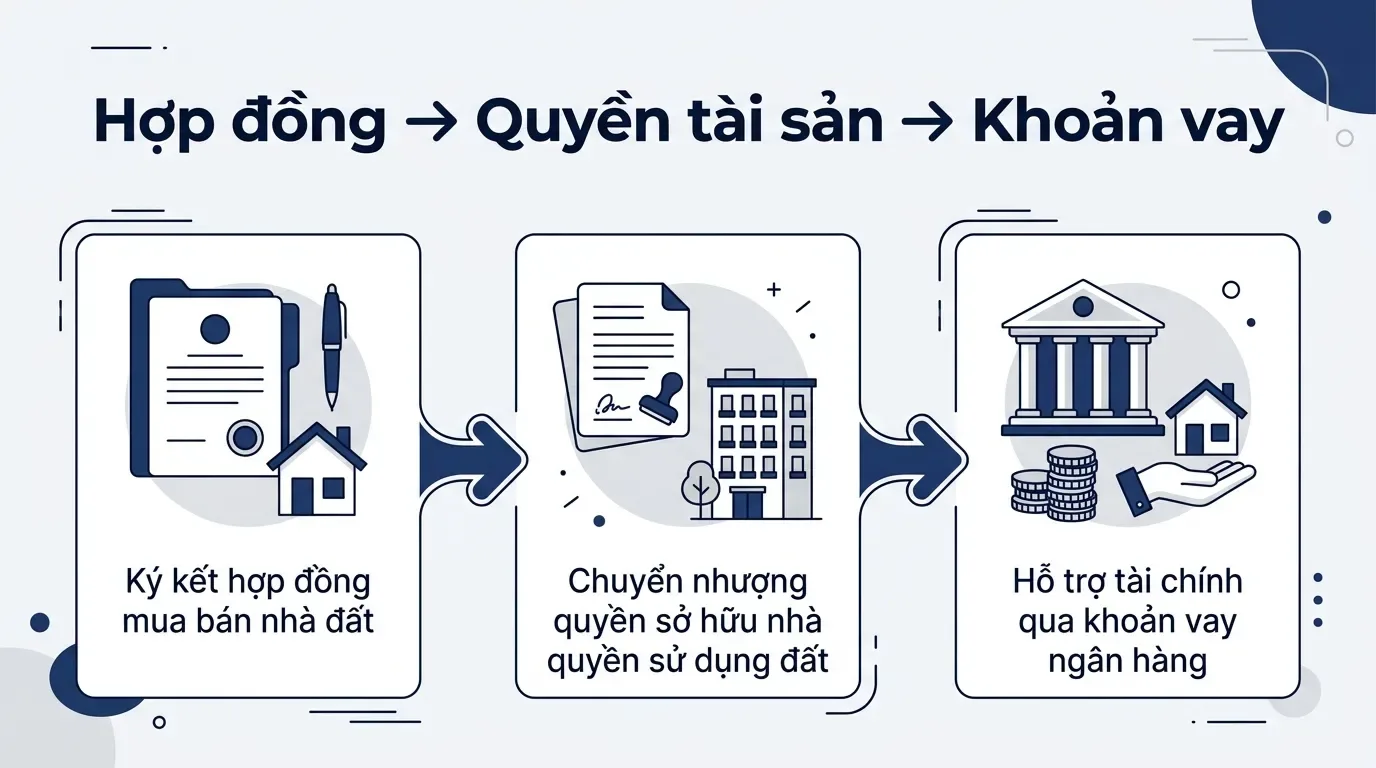 Cơ chế vay ngân hàng bằng hợp đồng mua bán nhà