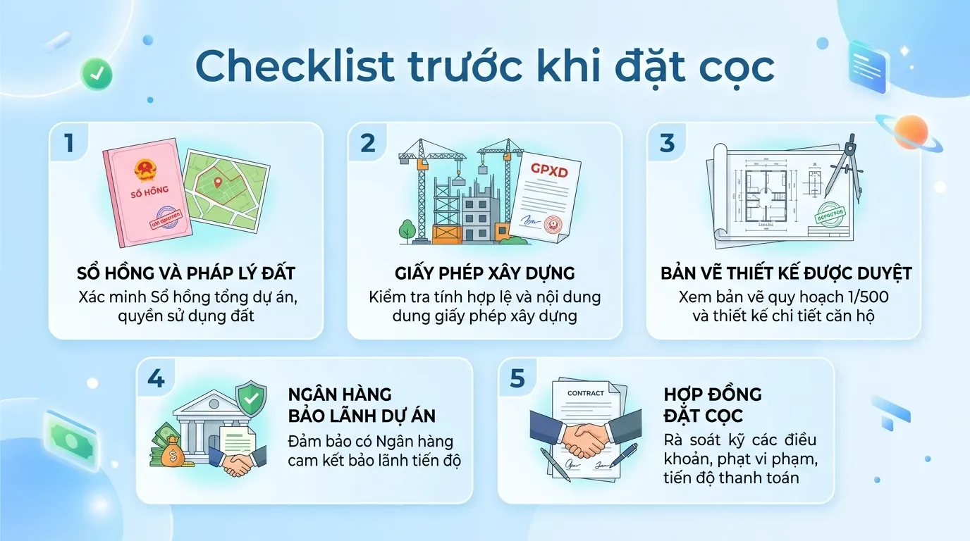 Checklist kiểm tra nhà chưa hoàn công trước khi mua.