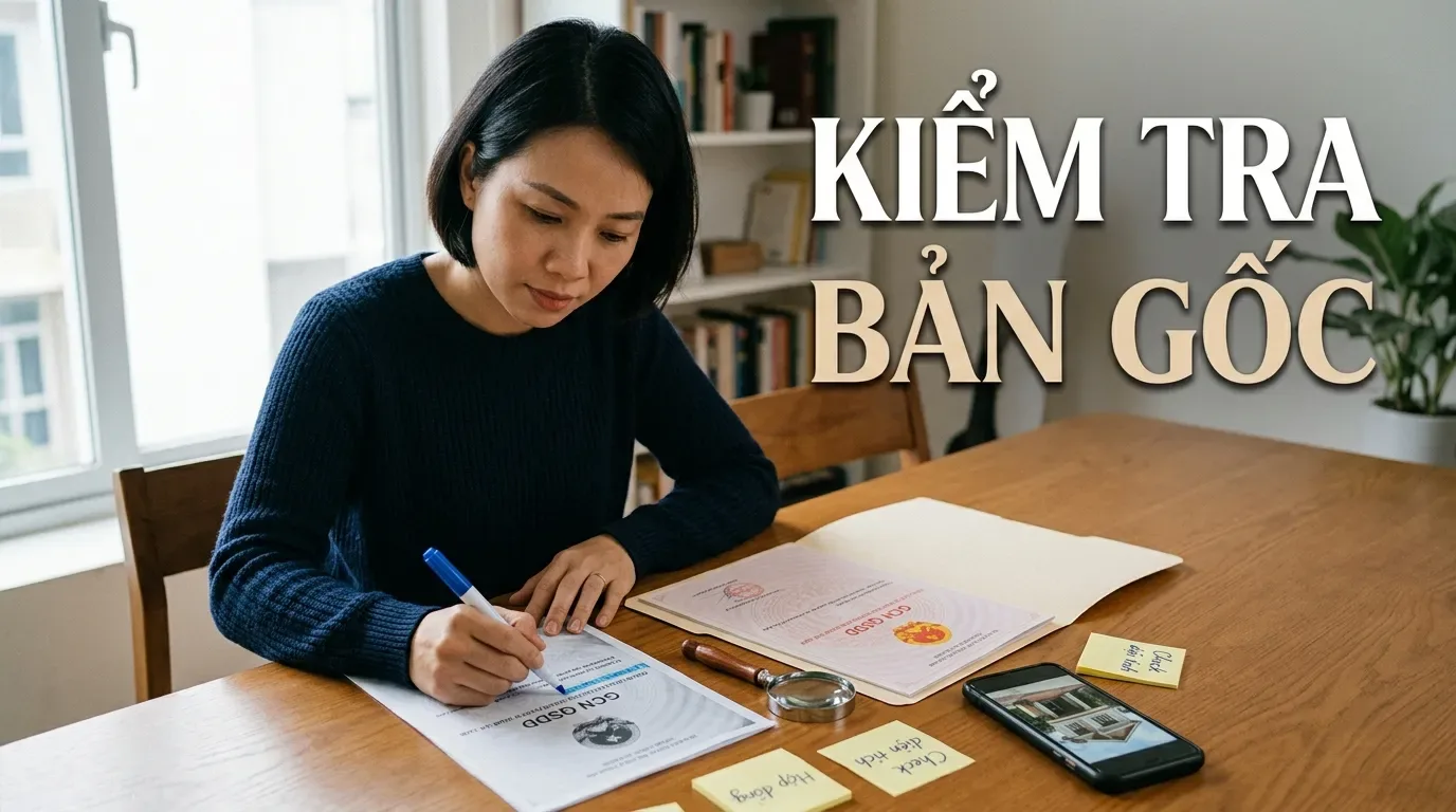 Kiểm tra sổ hồng bản gốc trước khi công chứng