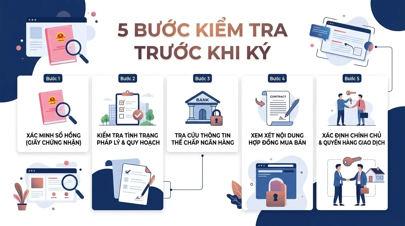 Checklist kiểm tra pháp lý trước khi mua nhà đất