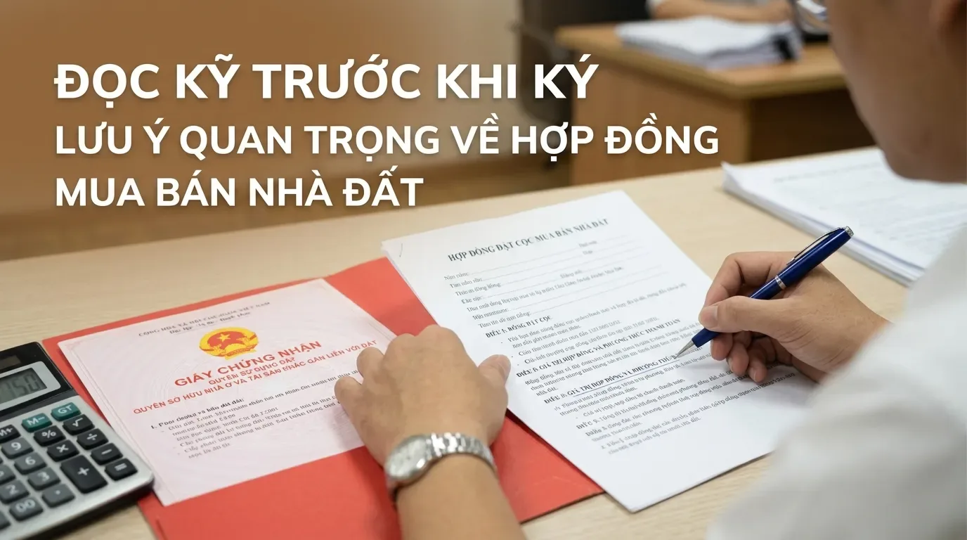 Kiểm tra hợp đồng công chứng mua bán nhà đất trước khi ký