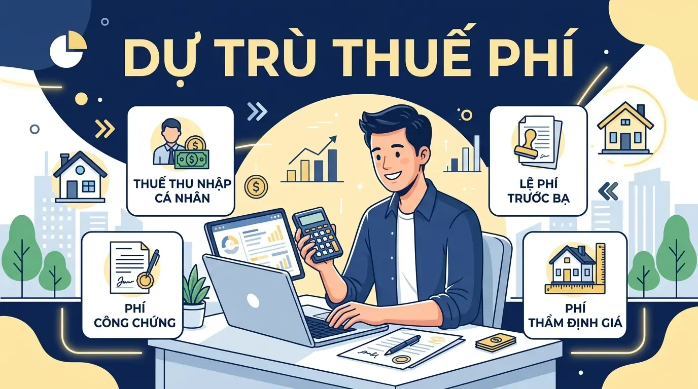 Chi phí sang tên mua bán nhà đất.