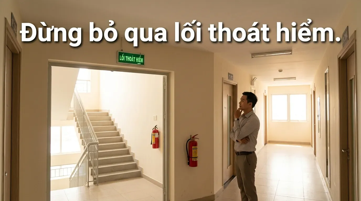 Kiểm tra lối thoát hiểm và PCCC khi mua chung cư mini