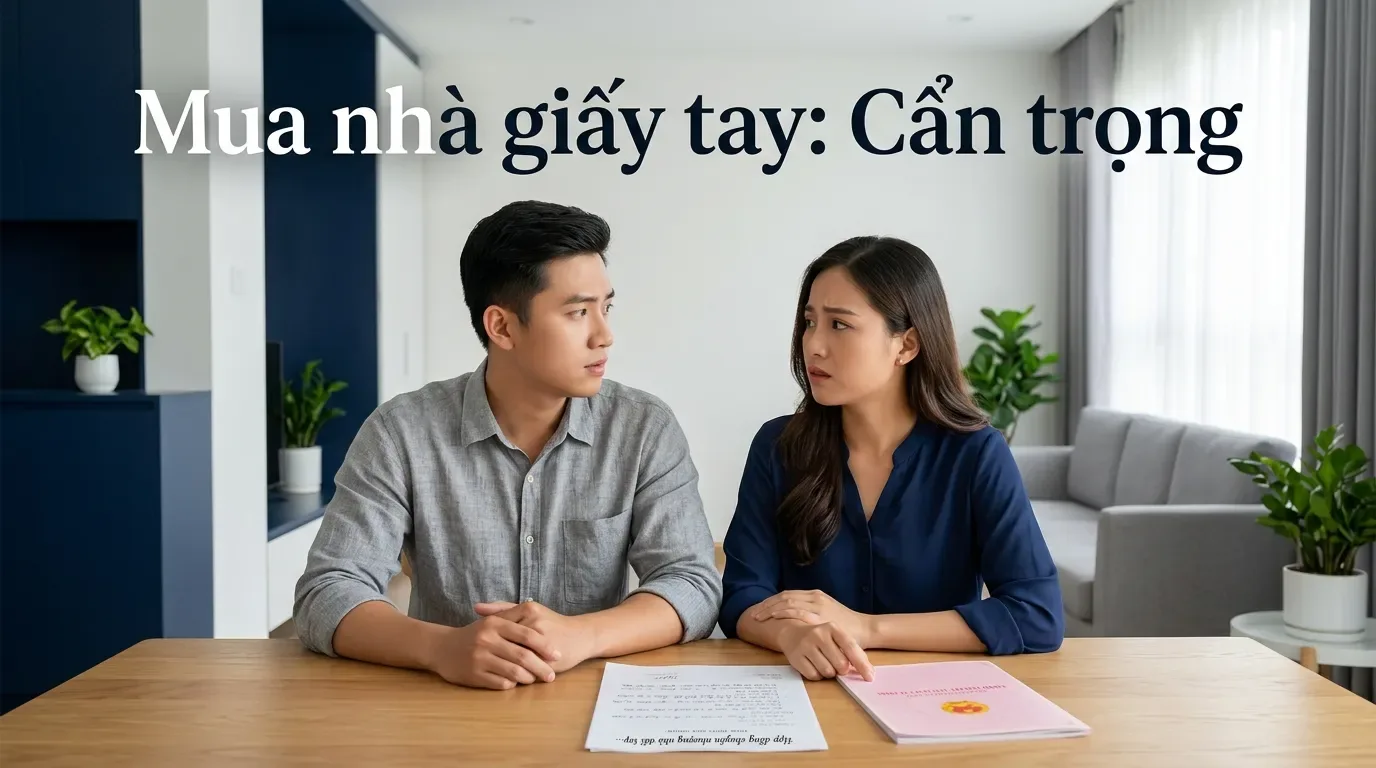 Mua bán nhà đất bằng giấy viết tay cần cẩn trọng pháp lý.