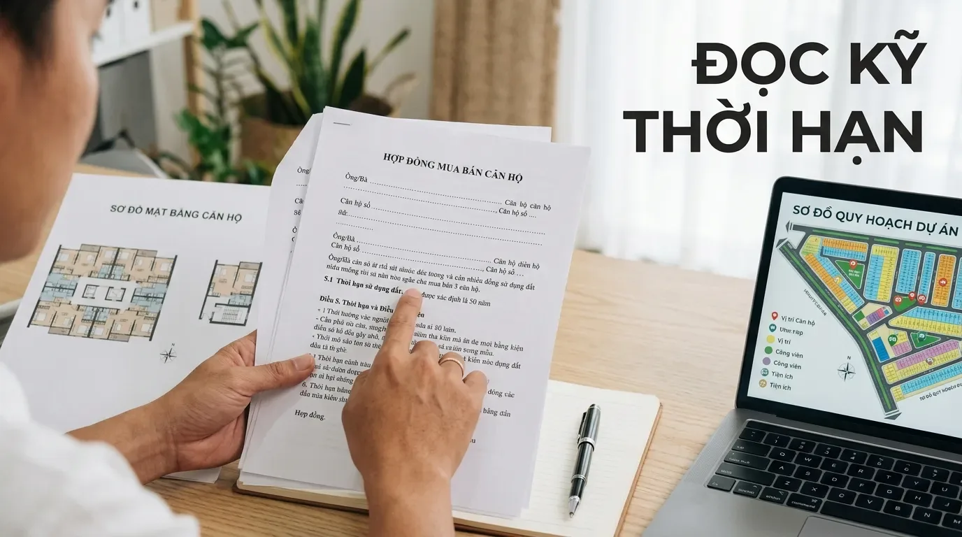 Kiểm tra thời hạn sử dụng đất căn hộ chung cư