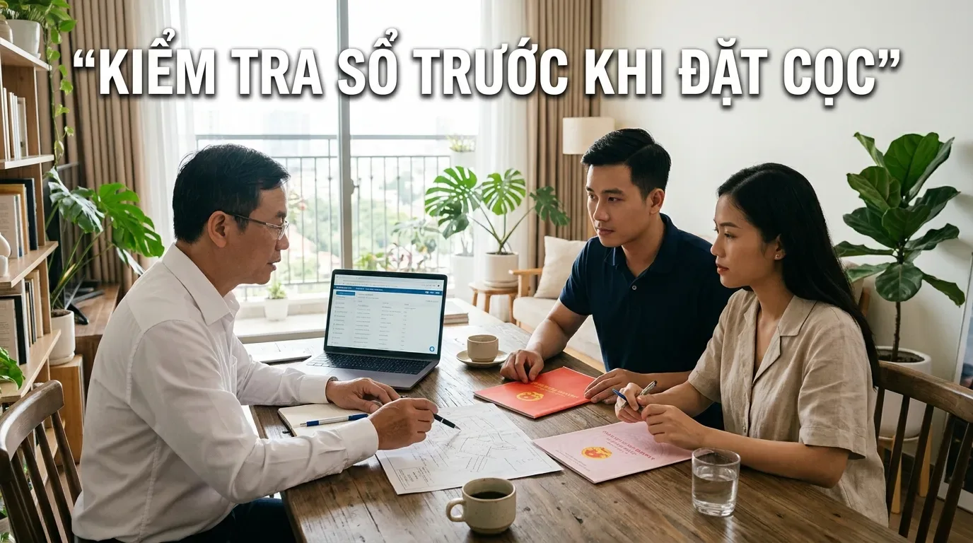 Kiểm tra sổ đỏ trước khi mua nhà đất