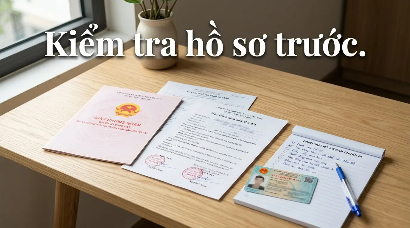 Hồ sơ sang tên nhà đất cần chuẩn bị.