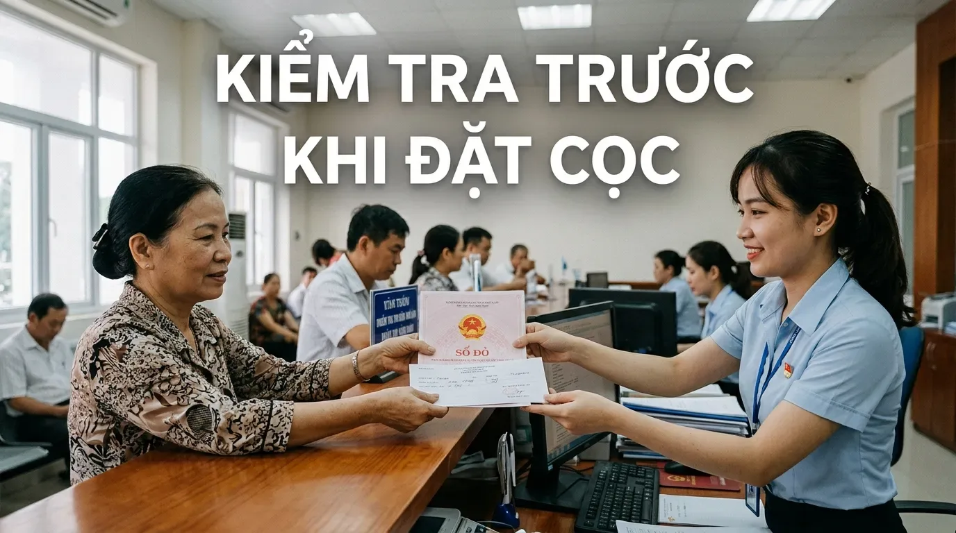 Kiểm tra quy hoạch đất có sổ đỏ tại cơ quan chức năng.