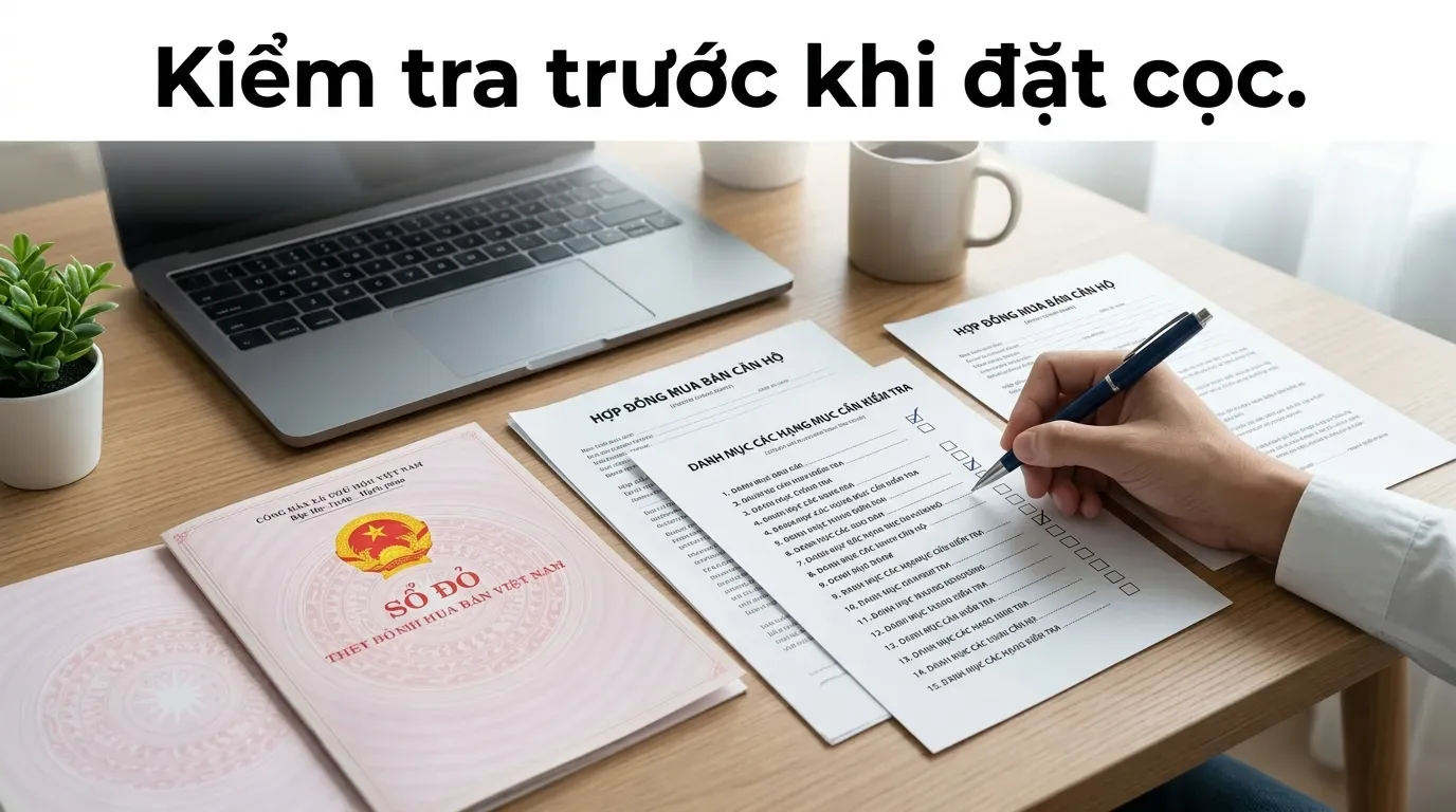 Kiểm tra sổ hồng và hợp đồng trước khi mua chung cư mini
