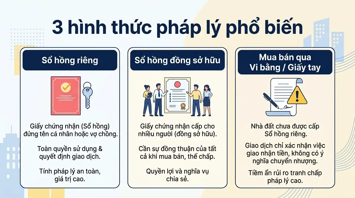 Các dạng pháp lý chung cư mini thường gặp