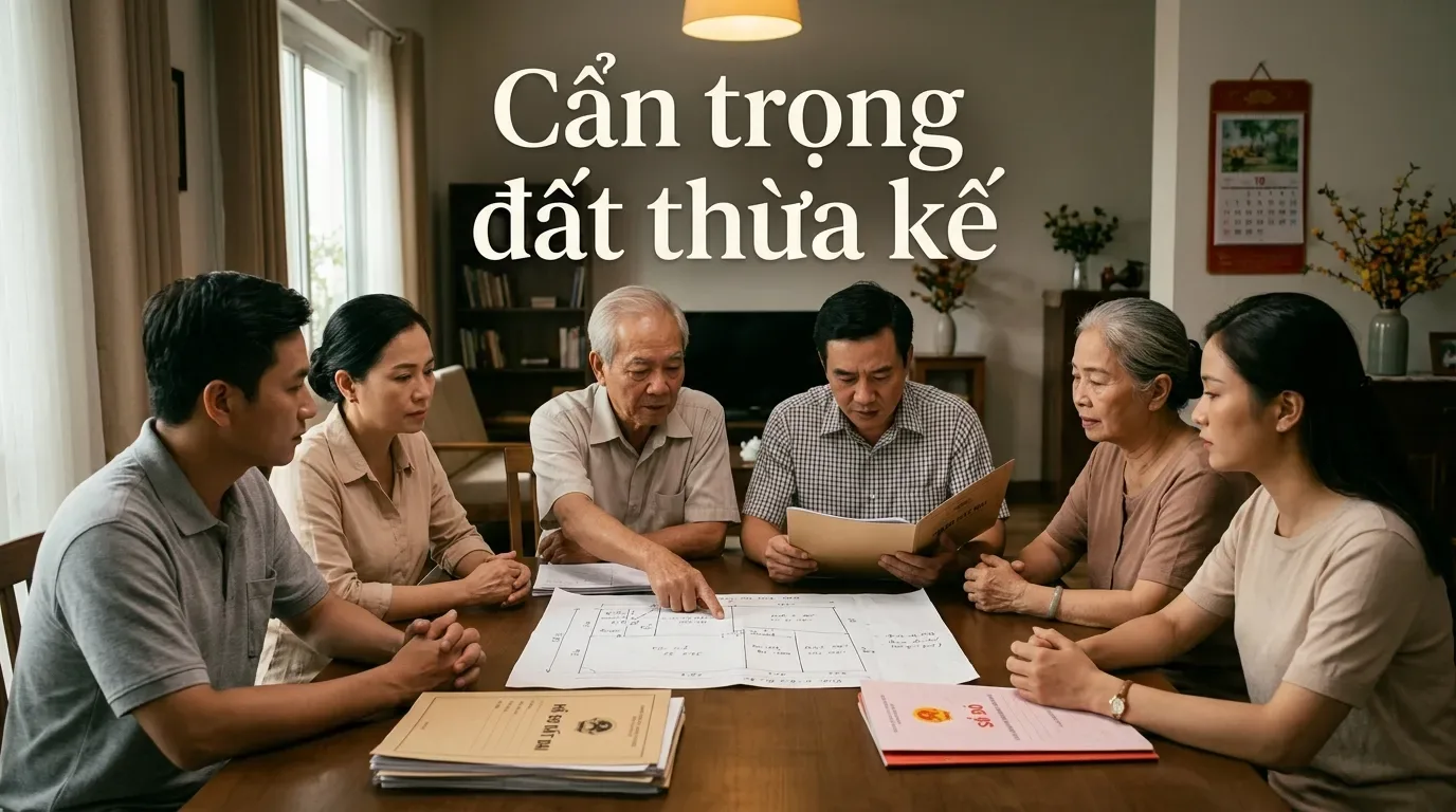 Tranh chấp đất đai đã có sổ đỏ do thừa kế.