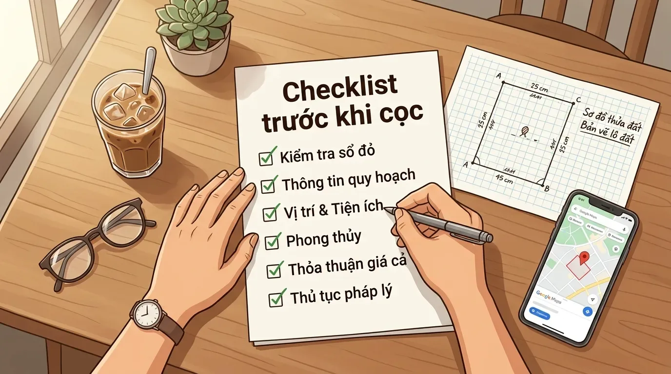 Checklist mua nhà sổ chung trước khi đặt cọc.