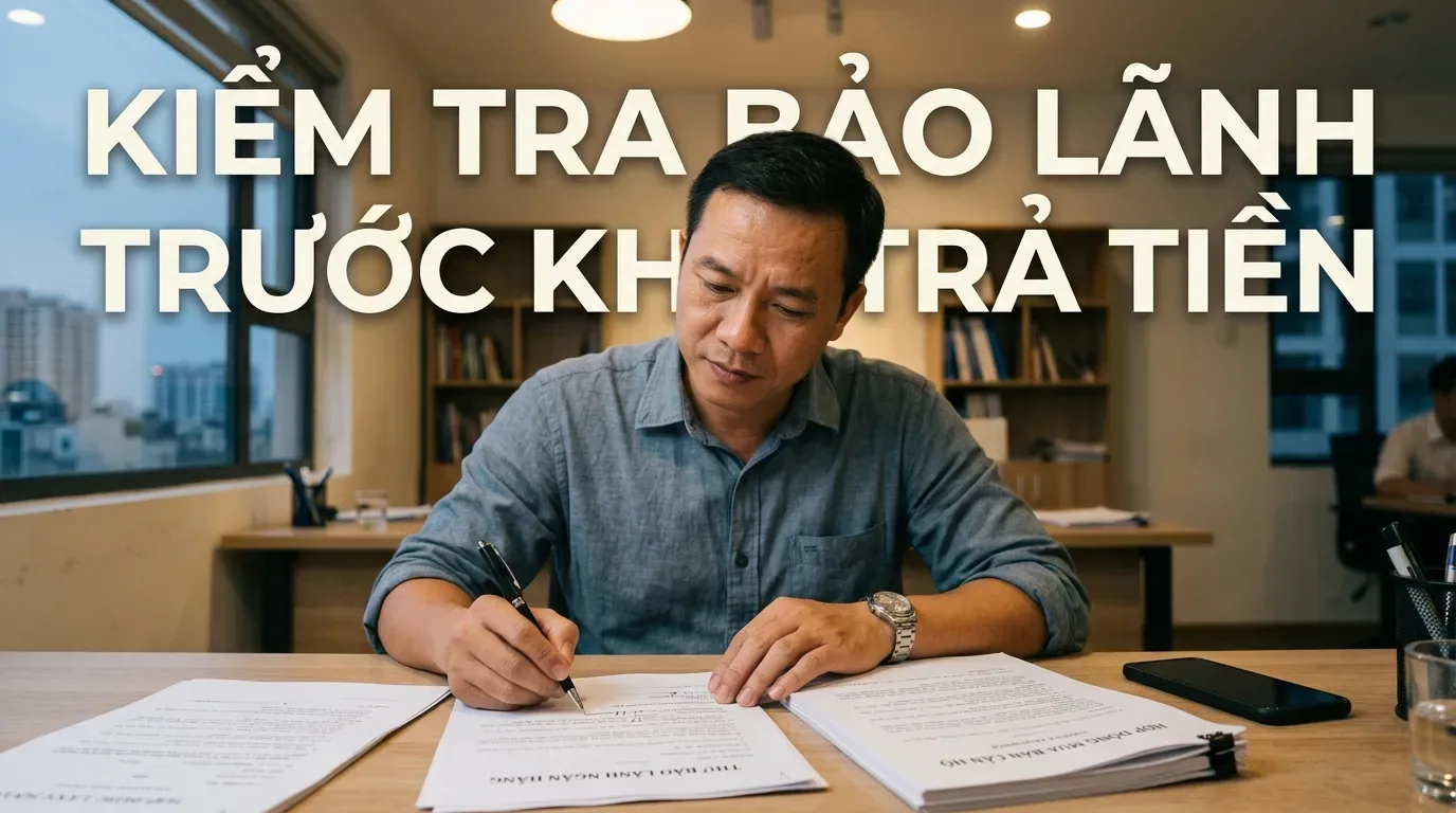 Kiểm tra bảo lãnh ngân hàng khi mua nhà hình thành trong tương lai.