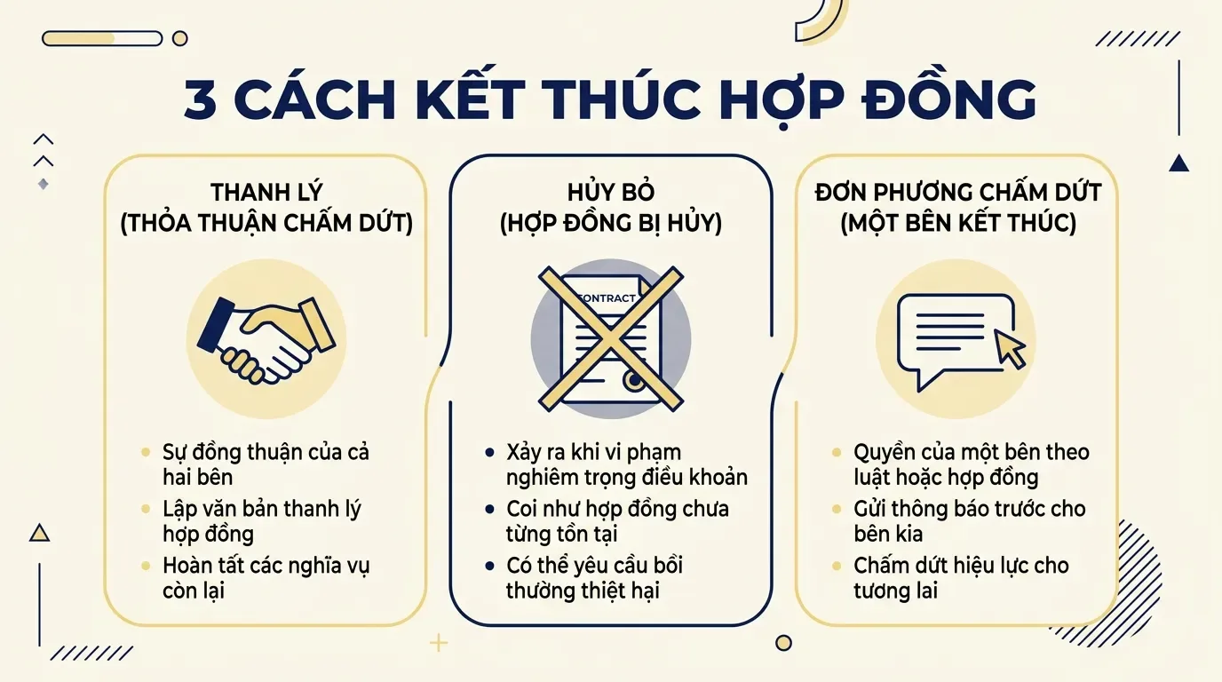 Thanh lý hợp đồng mua bán nhà: quy trình chấm dứt an toàn, tránh tranh chấp về sau